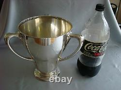 TIFFANY STERLING SILVER c1910 ART DECO LOVING CUP TROPHY 3 HANDLES 59 OZ