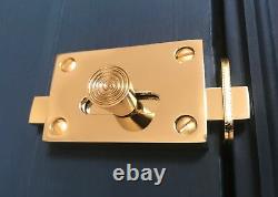 Toilet Lock Brass Vacant Engaged Bathroom Bolt Indicator Door Handles Art Deco