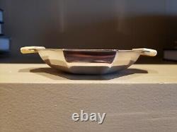 Two-Handled Sterling Silver Dish / Bowl 1936 Chester Art Deco Ivorine