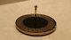 Versace Pattern Rounded Black Marble Stone Serving Cutting Platter Cheese Cake