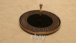 Versace pattern Rounded black Marble Stone Serving Cutting Platter Cheese Cake