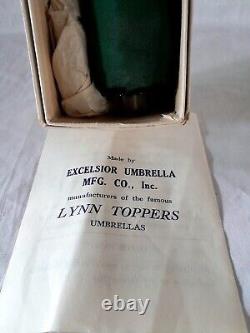 Vintage 1940s Lynn Toppers Art Deco Folding Umbrella Parasol withBakelite Handle