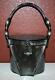Vintage 50's Wilardy Gray Pearlized Twisted Handle Lucite Purse Aa