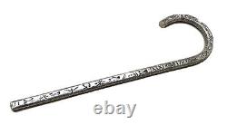 Vintage Antique Art Deco Silver 800 Parasol Umrella Walking Stick Cane Handle