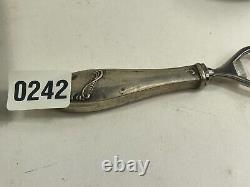 Vintage Antique Sterling Silver Handle Repousse Bottle Opener 2.72 Oz Art Deco