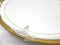 Vintage Art Deco Large 13 W. A. Pickard France Serving Tray Plate Platter
