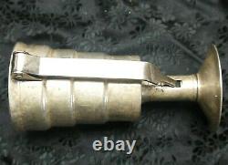 Vintage Art Deco Napier Silver Plated Squeeze Handle Mechanical 2 Oz Step Jigger