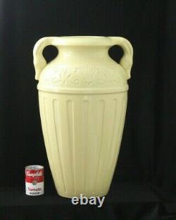 Vintage Art Deco Robinson Ransbottom Snake Art Pottery Sand Oil Jar Floor Vase