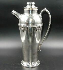 Vintage Art Deco Silver-plated Cocktail Shaker Handled Pitcher S. P. N. S. 5208