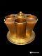 Vintage Art Deco Solid Copper Brass Wine 4 Bottle Chiller Ice Bucket Barware