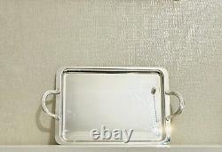 Vintage Art Deco Style Large Christofle Silverplate Tray With Handles