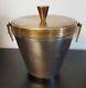 Vintage Brass And Silver Plated Champagne Ice Bucket Art Deco Nouveau Era 9