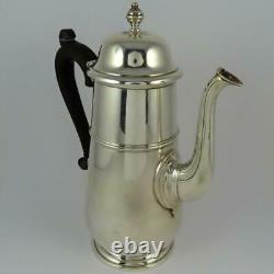 Vintage Cartier Art Deco Sterling Silver Ebony Handle Coffee Pot Tea Pot Teapot