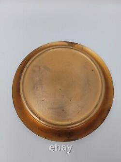 Vintage Chase Brass Candy Dish with Bakelite Lid Handle ART DECO c 1930s
