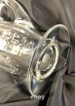 Vintage Fostoria Navarre Etched Glass 48 oz Pitcher Art Deco