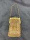 Vintage Gold Colored Mesh Whiting & Davis Co Coin Purse Bag With Handle