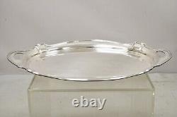 Vintage Gorham Y1038 Art Deco Silver Plated Twin Handle 25 Platter Tray