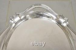 Vintage Gorham Y1038 Art Deco Silver Plated Twin Handle 25 Platter Tray