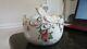 Vintage Herend China Basket With Handle Hand Painted Hungary 5