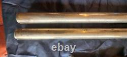 Vintage Pair Large Brass Door Handles Pulls Odeon Cinema Style Art Deco 43cm