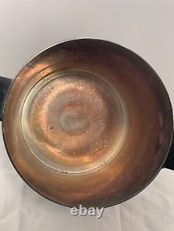 Vintage Puiforcat Silver Champagne Bucket Wood Handle Accents Art Deco Stamped