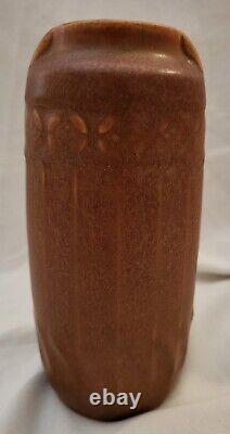 Vintage Rookwood Deco Handled Art Pottery 6 1/2 Vase XM 1747 Matte Brown/tan