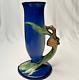 Vintage Roseville Art Pottery 1931 Pine Cone Blue Vase 112-7 W Handle Excellent