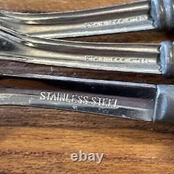 Vintage Royal Brand Bakelite Handle Flatware, 11 Pcs. Color Lock Handle