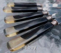 Vintage Sets of 6pcs Art Deco Bakelite Knife Home Decor