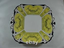 Vintage Shelley China Queen Anne, Handled Cake Plate 1926 Art Deco #723404