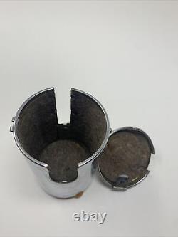 Vtg D. R. P. German Art Deco Bauscher Teapot Aluminum Cozy Bakelite Handle Feet
