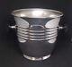 Wmf Art Deco Modernist Wine Cooler Silver Plate With Black Wooden Handles