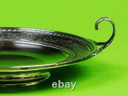 Wedgwood By International Sterling Silver Footed Plate With Handles. 137.8 Grams