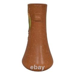 Weller Cornish 1933 Vintage Art Deco Pottery Brown Handled Ceramic Vase