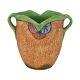 Weller Patra 1930s Vintage Art Deco Pottery Brown Green Handled Ceramic Vase