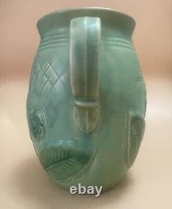 Weller Pottery 1930s Manhattan Double Handled Art Deco Vase