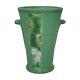 Weller Velva 1928-33 Vintage Art Deco Pottery Green Handled Ceramic Vase