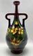 1899-1918 Antique Old Moravian Pottery Autriche Art Déco Nouveau Floral Vase Jug