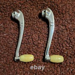 1930's 1940's Dodge Plymouth Chrysler Window Crank Handles Boutons D'ivoire Nice