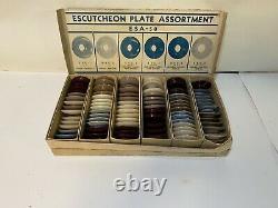 1940s 1950s Door Handle Escutcheons Plate Garniture Intérieure Ford, Merc, Gm, Chrysler