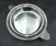 Antique Christofle Large Silver Plated Serving Bowl French Art Deco Twin Poignées