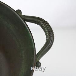 Antique Guldsmeds AB GAB Suède des années 1920 Bol à anses en bronze de style Art Déco