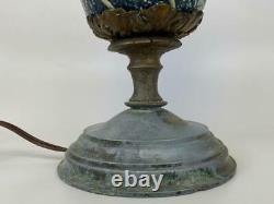 Antique Roseville Pottery Tournesol Des Années 1930 Art Déco Lampe De Table Manipulé Vase Pot