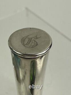 Argent sterling antique 22 Art Déco Tire-bouchon ouvre-bouteille gravé G