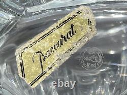 Art Déco Baccarat Carafe en cristal avec étiquette d'origine des années 1930 sans bouchon.