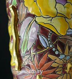 Art Déco Boch Freres Keramis Belgique Vase À Poignée Multicolore De Charles Catteau