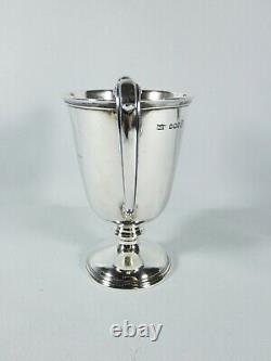Art déco antique de 1935 Coupe trophée en argent sterling à deux poignées de Mappin Webb