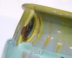 C'est Pas Vrai! Années 1920 Pottery Art Fulper Antique Deco Arts Crafts Poignées Vase Signé