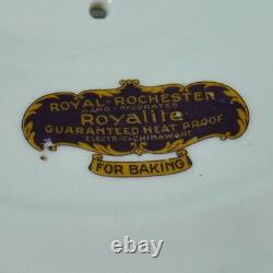 Casserole Art Déco Royal Rochester Fraunfelter des années 1920 avec support jamais utilisé