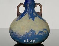 Daum Nancy Applied Handle Vase Art Déco